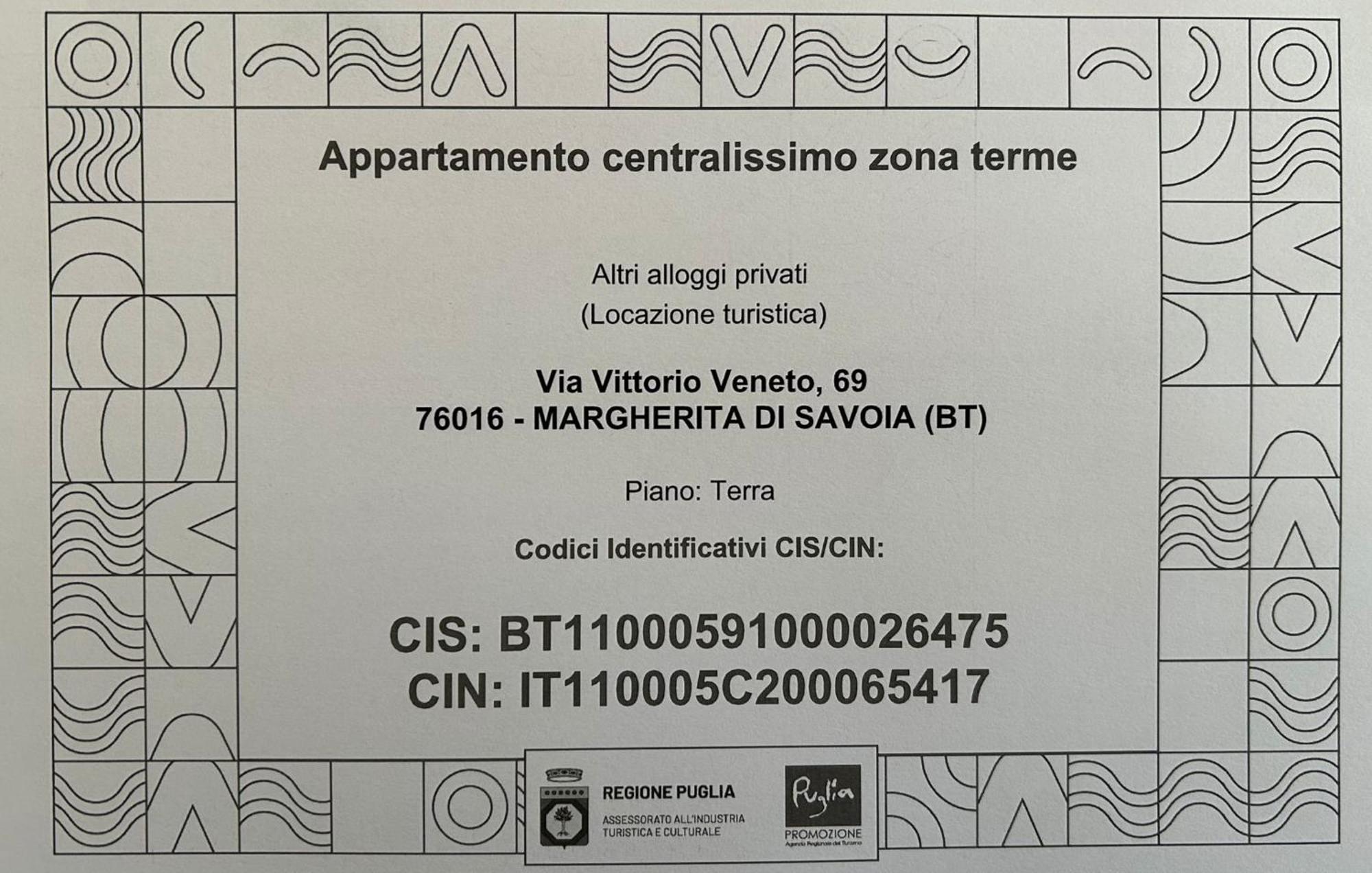 Appartamento Centralissimo Zona Terme Margherita Di Savoia Zewnętrze zdjęcie